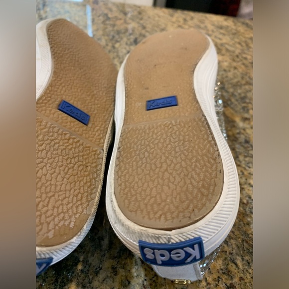 Keds X Kate Spade Gold glittery shoes size women’s 6 - Picture 6 of 10